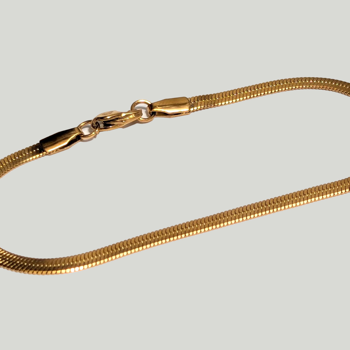 Pulsera Egipcia Hombre en Oro Laminado 18K 3MM/17CM