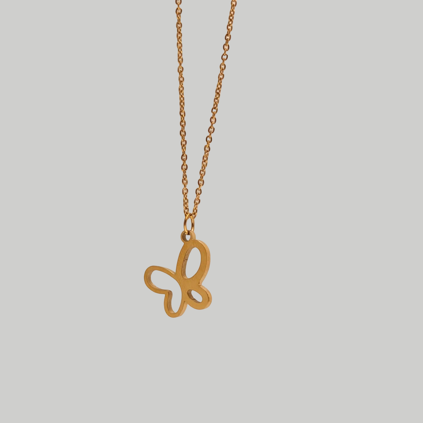 Cadena Mariposa para Mujer en Oro Laminado 18K – 3MM / 45CM