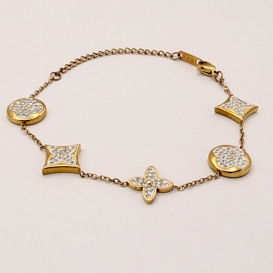 Pulsera Trébol en Oro Laminado 18K – Mujer
