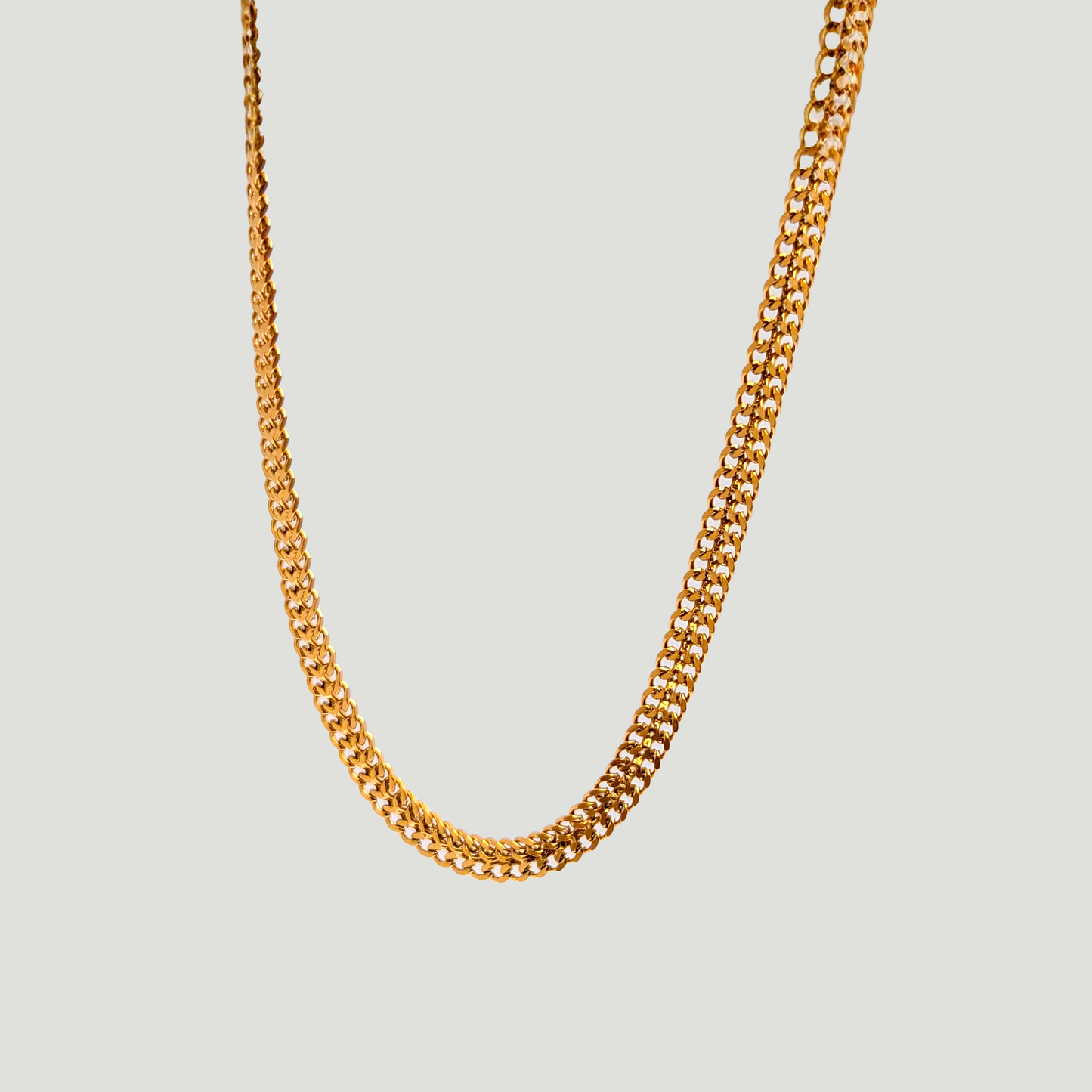 👑 Cadena Roma Mujer 4MM/45CM – Oro Laminado 18K