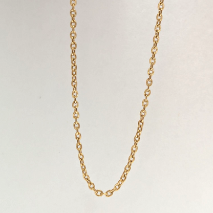 Cadena Óvalo para Mujer en Oro Laminado 18K – 3MM / 45CM