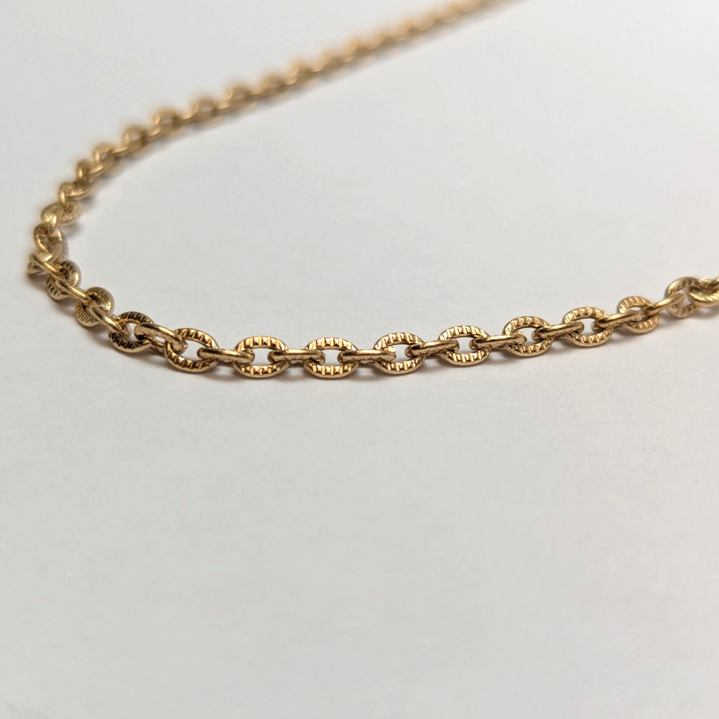 Cadena Óvalo para Mujer en Oro Laminado 18K – 3MM / 45CM