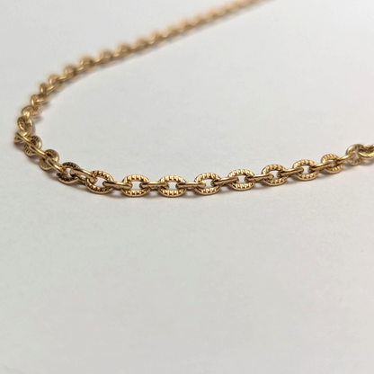 Cadena Óvalo para Mujer en Oro Laminado 18K – 3MM / 45CM