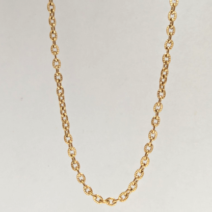 Cadena Óvalo para Mujer en Oro Laminado 18K – 3MM / 45CM
