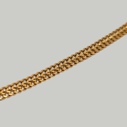 👑 Cadena Roma Mujer 4MM/45CM – Oro Laminado 18K
