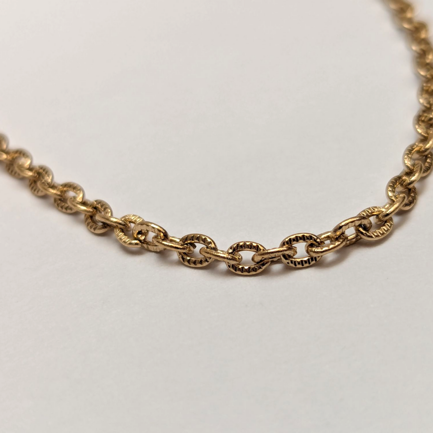 Cadena Óvalo para Mujer en Oro Laminado 18K – 3MM / 45CM