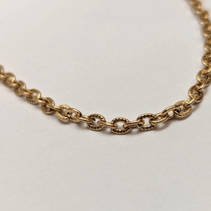 Cadena Óvalo para Mujer en Oro Laminado 18K – 3MM / 45CM