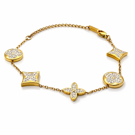 Pulsera Trébol en Oro Laminado 18K – Mujer
