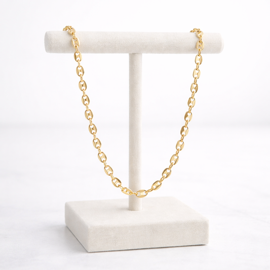 Cadena Grano de Café para Mujer en Oro Laminado 18K