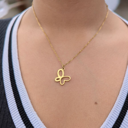 Cadena Mariposa para Mujer en Oro Laminado 18K – 3MM / 45CM
