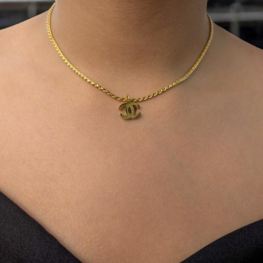 Cadena CH para Mujer en Oro Laminado 18K – Estilo Exclusivo