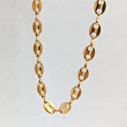 Cadena Grano de Café para Mujer en Oro Laminado 18K