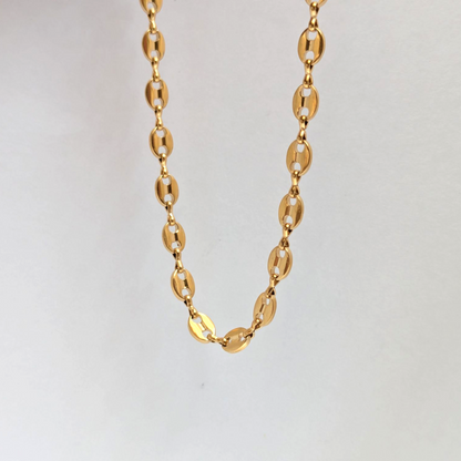Cadena Grano de Café para Mujer en Oro Laminado 18K