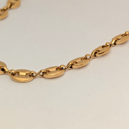 Cadena Grano de Café para Mujer en Oro Laminado 18K