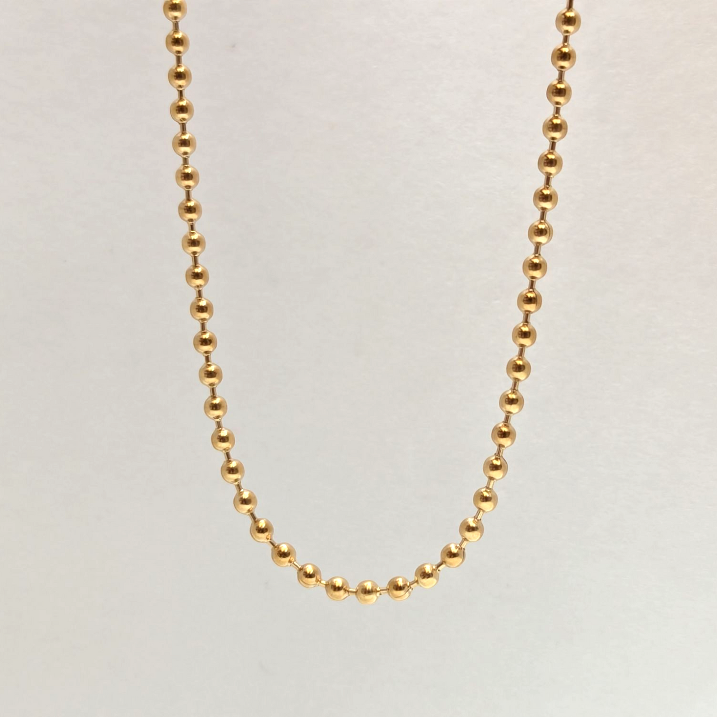 Cadena Militar Hombre Oro Laminado 18K | 5MM – 65CM