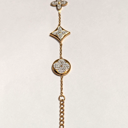 Pulsera Trébol en Oro Laminado 18K – Mujer