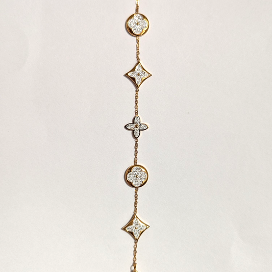 Pulsera Trébol en Oro Laminado 18K – Mujer