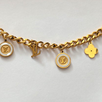 Pulsera LV Trébol de Mujer – Oro Laminado 18K