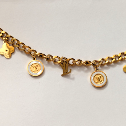 Pulsera LV Trébol de Mujer – Oro Laminado 18K