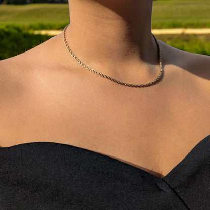 Cadena Rosa Trenzada