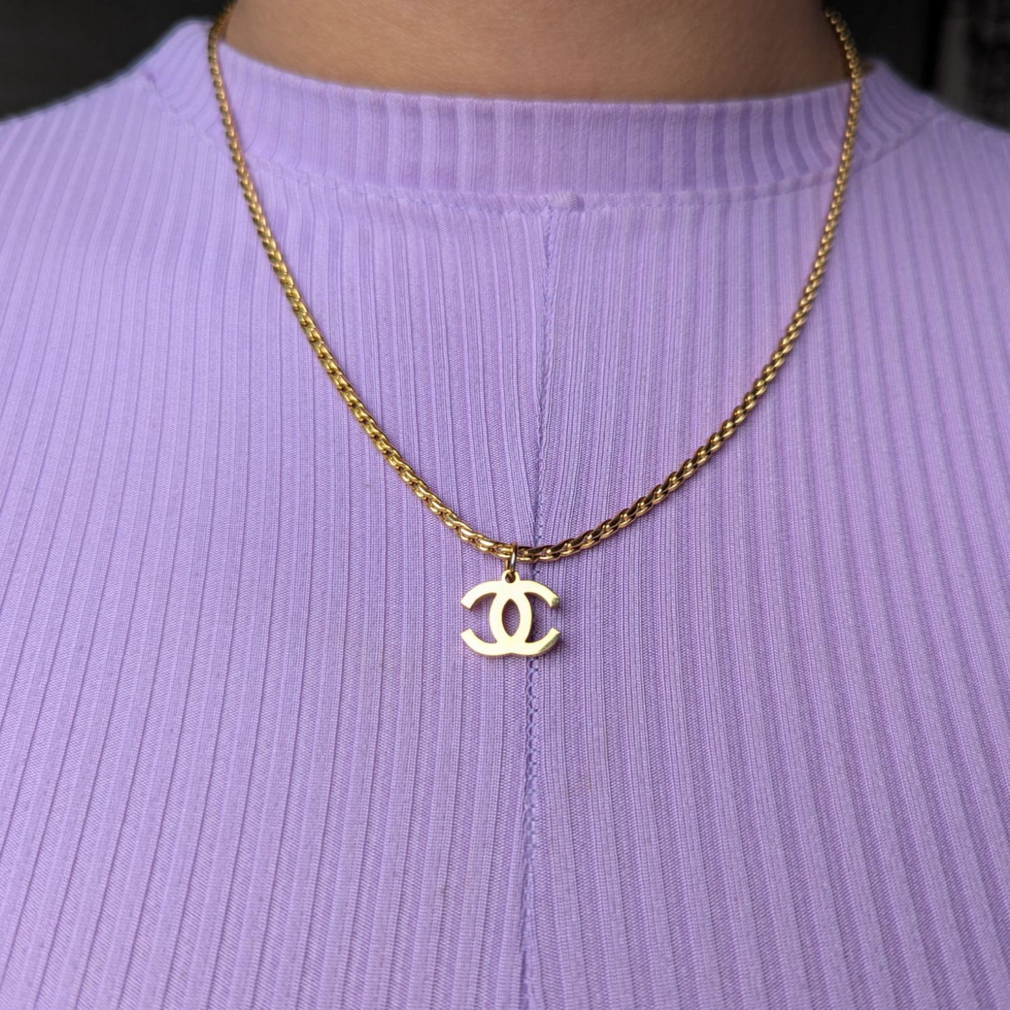 Cadena CH para Mujer en Oro Laminado 18K – Estilo Exclusivo