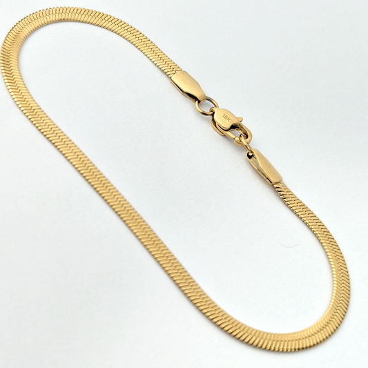 Pulsera Egipcia Hombre en Oro Laminado 18K 3MM/17CM