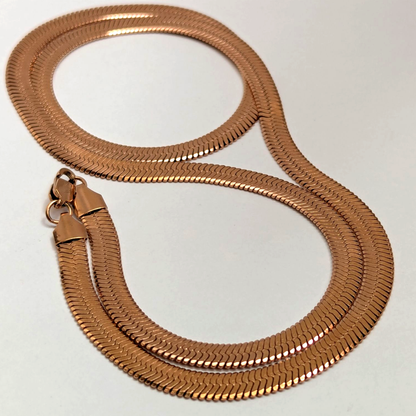 Cadena Egipcia Rosa para Hombre – Oro Laminado 18K | 6MM / 65CM