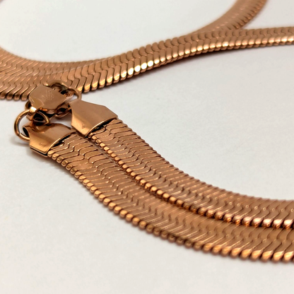 Cadena Egipcia Rosa para Hombre – Oro Laminado 18K | 6MM / 65CM