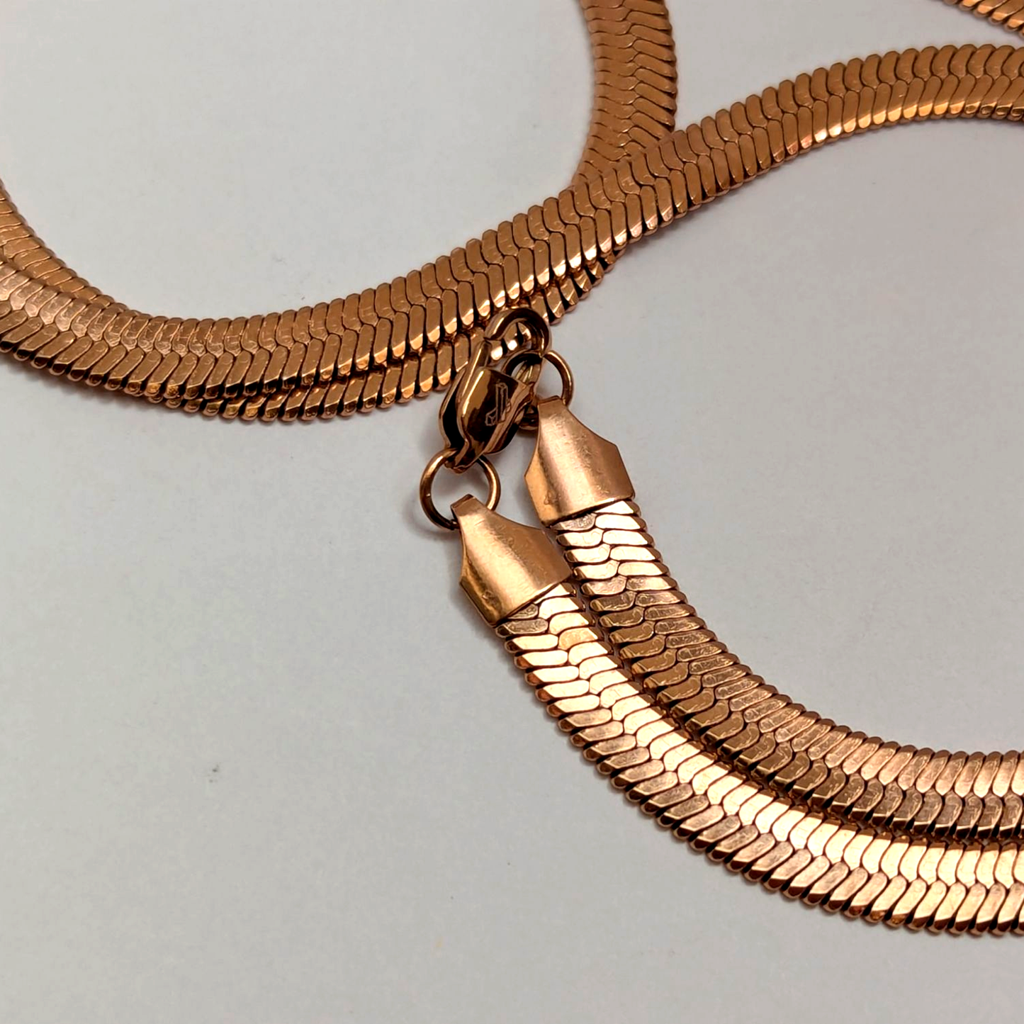 Cadena Egipcia Rosa para Hombre – Oro Laminado 18K | 6MM / 65CM