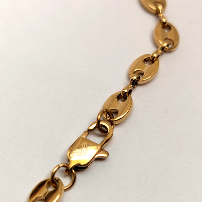 Pulsera Grano de Café para Hombre – Oro Laminado 18K