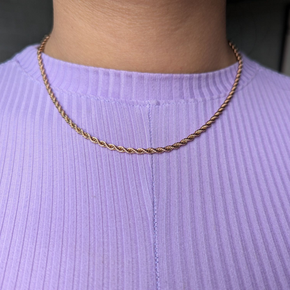 Cadena Rosa Trenzada